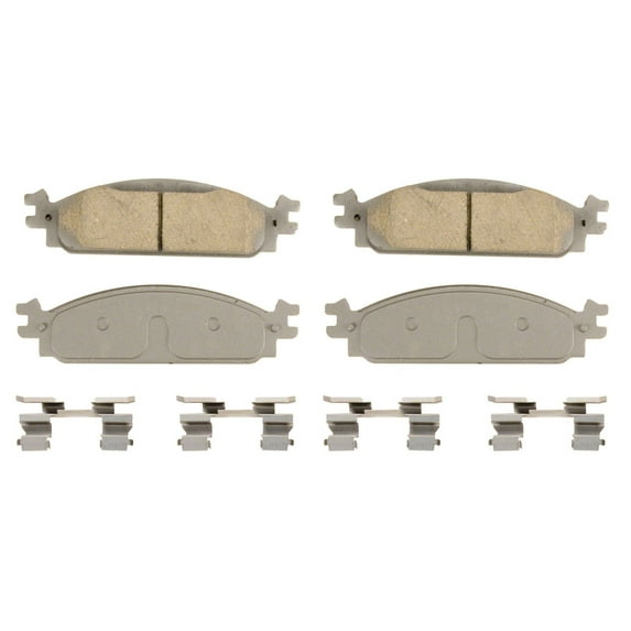 Wagner ThermoQuiet QC1376 Ceramic Disc Brake Pad Set Fits select: 2016 FORD EXPLORER, 2010 FORD TAURUS