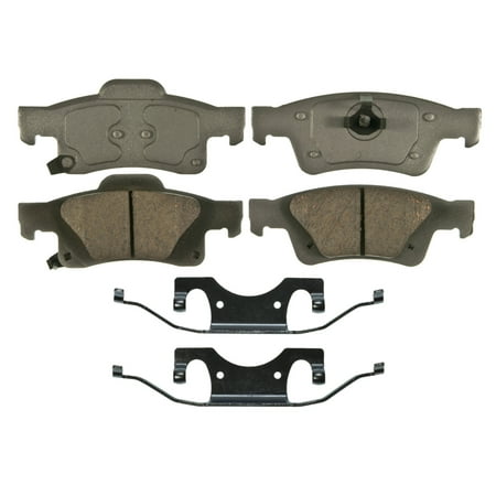 Wagner ThermoQuiet QC1498 Ceramic Disc Brake Pad Set Fits select: 2011-2018,2020 JEEP GRAND CHEROKEE