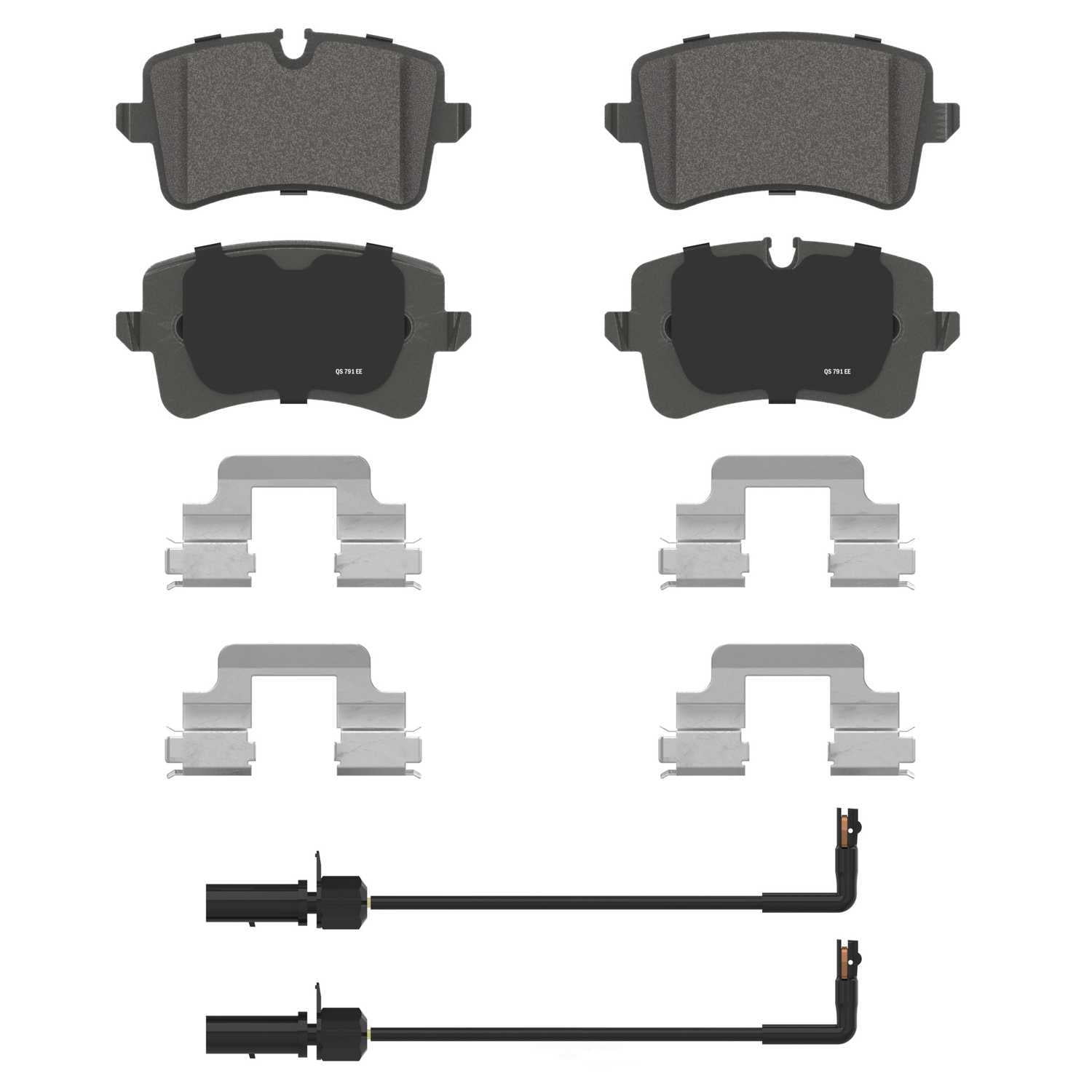 Wagner Brake ZX1547A QuickStop Rear Disc Brake Pad Set Semi-Metallic