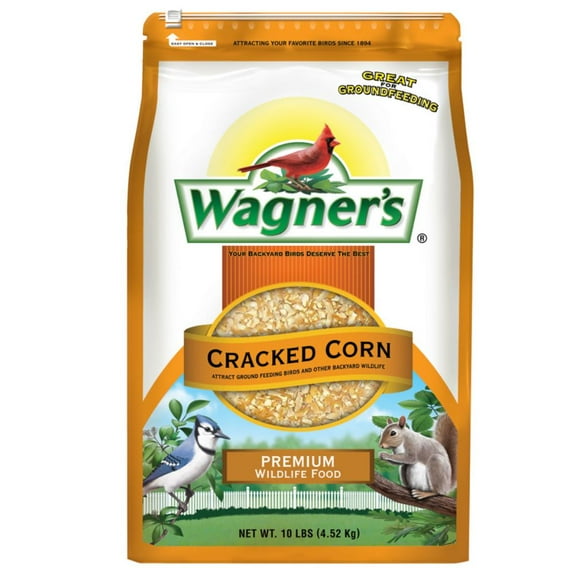 Wagner's Cracked Corn Wild Bird Food, 10 lb Bag