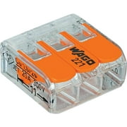 Wago 221-413 LEVER-NUTS 3 Conductor Compact Connectors 2500 PK