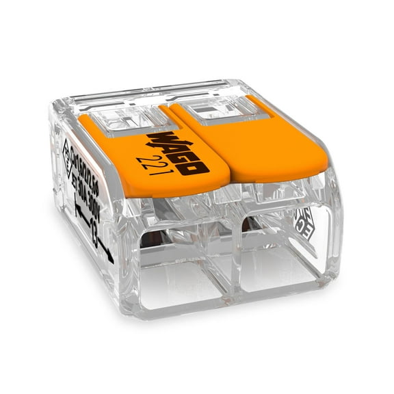 Wago 221-612 Lever-Nuts 10AWG 2 Conductor Compact Wire Connectors 50 PK