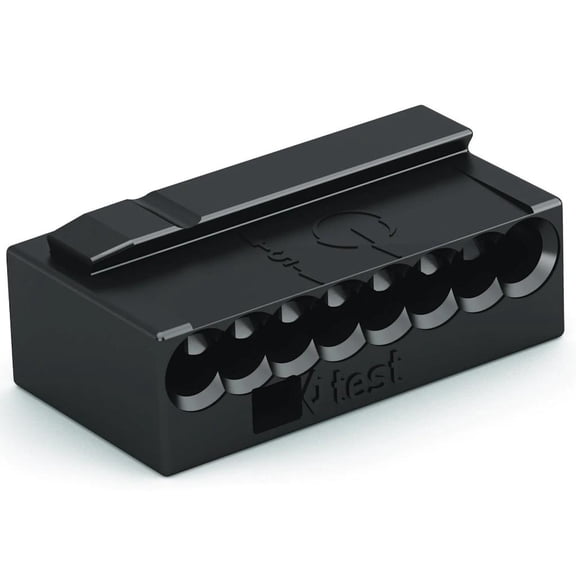 Wago 243208 - 8-Conductor 22-18 AWG Junction Box Splicing Connector (243-208)