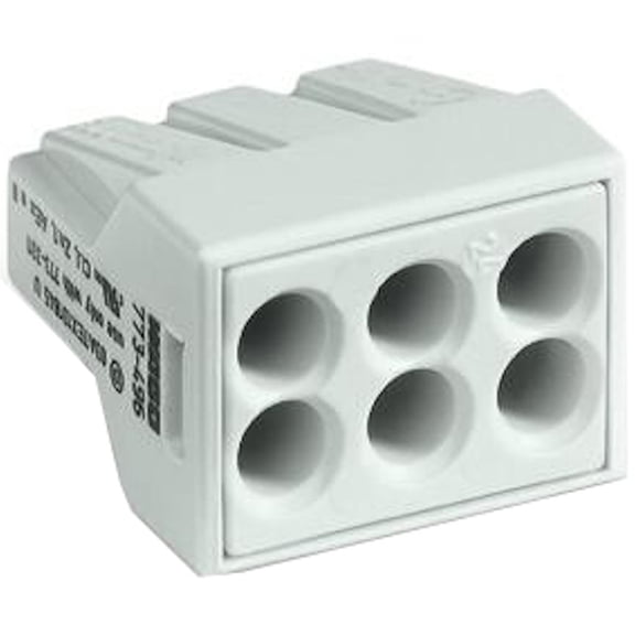 Wago 773496 - 6-Conductor 12 AWG Junction Box Splicing Connector (773-496)