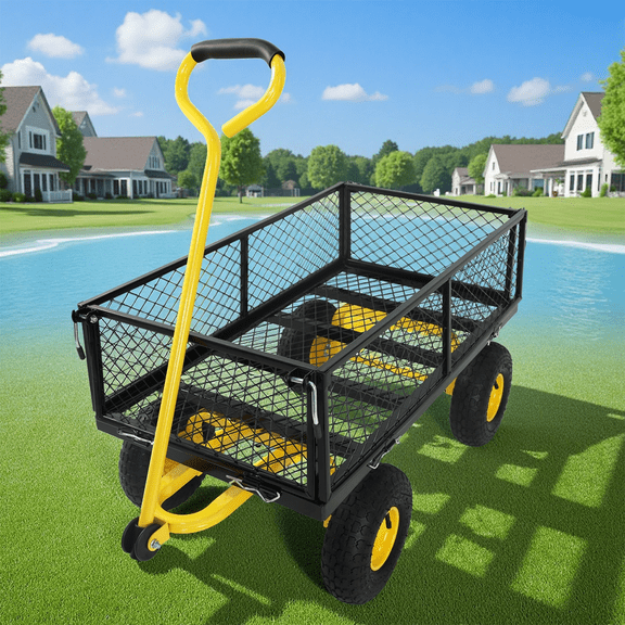Wagon Cart Garden cart trucks make it easier to transport firewood