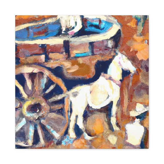 "Wagon On the Move" - Canvas