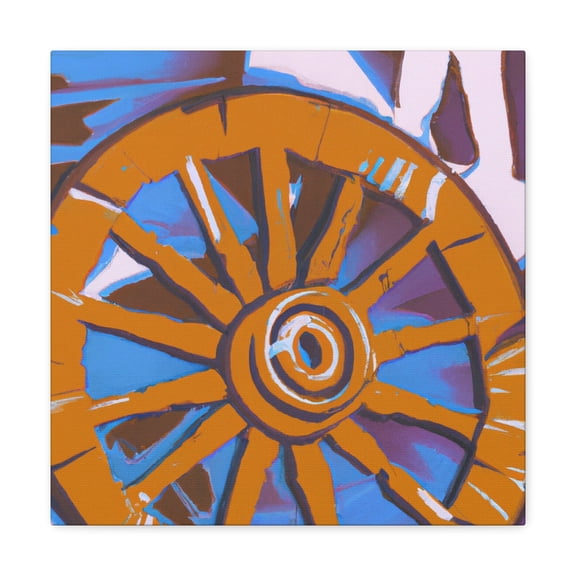 "Wagon Wheel Pop Art." - Canvas