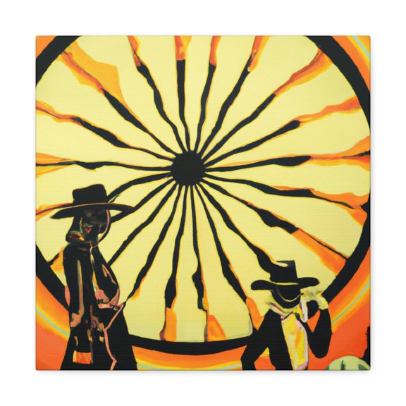 Wagon Wheel Pop Art - Canvas