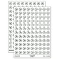 thumbnail image 1 of Wagon Wheel Solid 200+ Round Stickers - White - Gloss Finish - 0.50" Size, 1 of 3