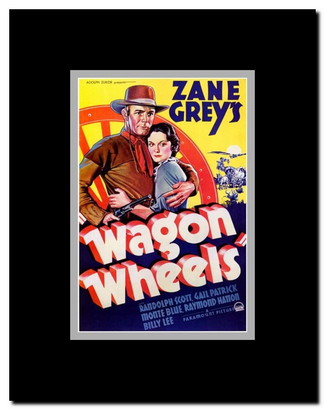 Wagon Wheels Framed Movie Poster