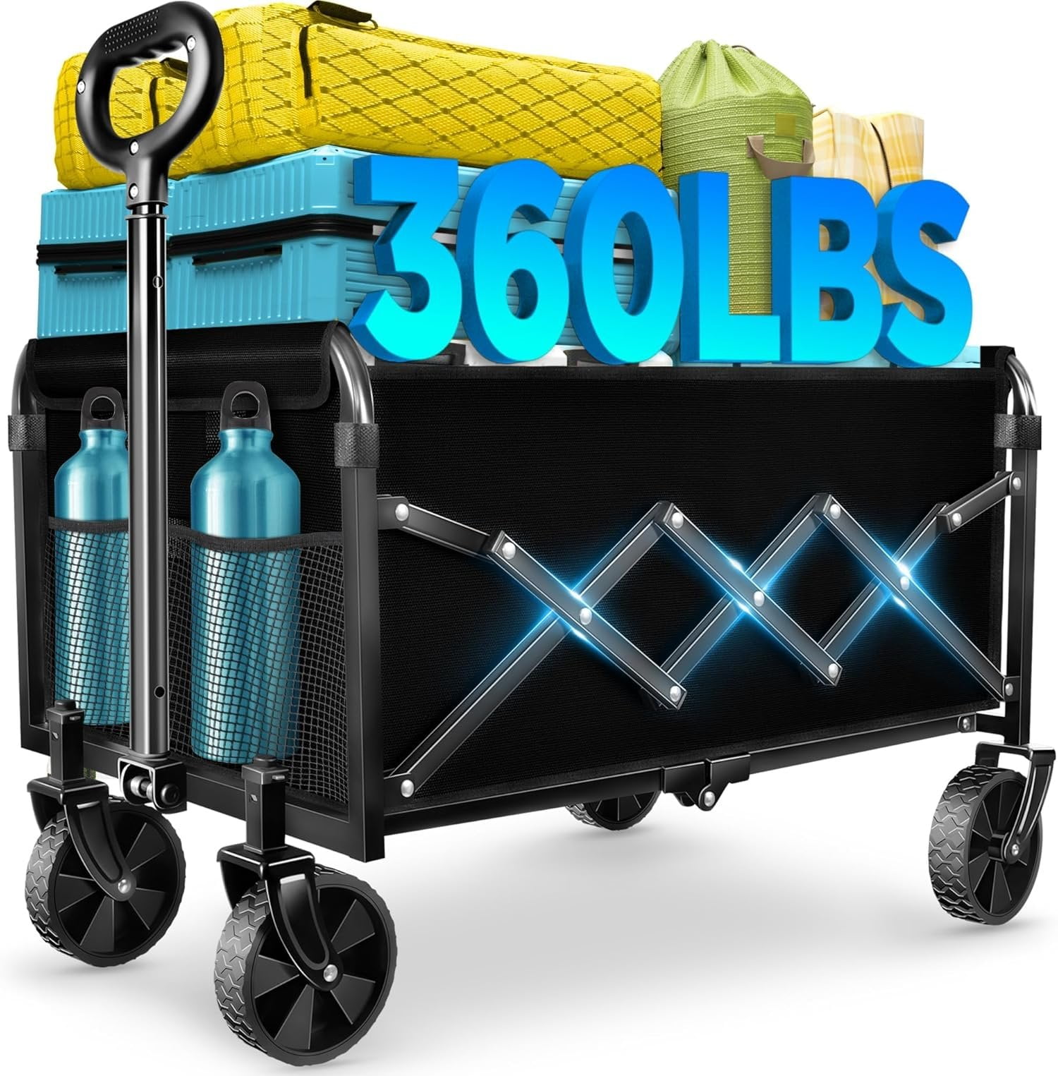Wagons Carts Foldable - Collapsible Wagon Cart with Wheels Foldable ...