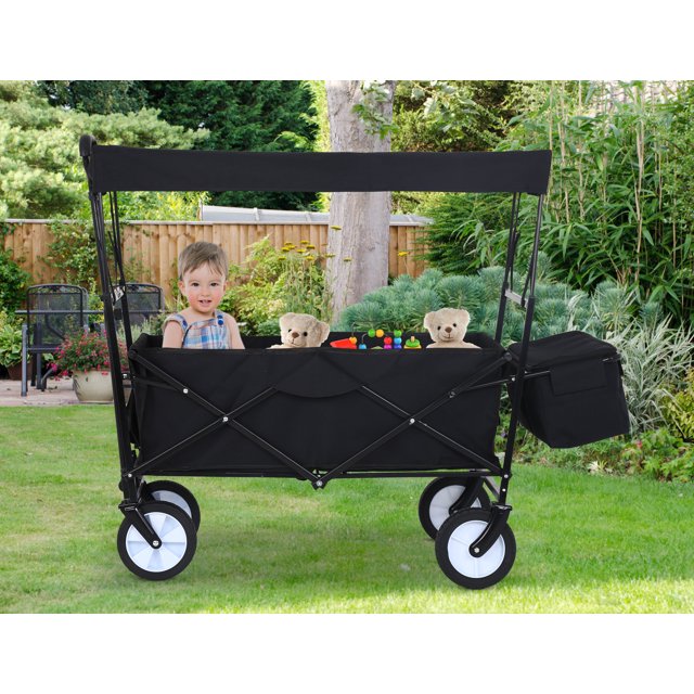 Wagons Carts Heavy Duty Foldable Large Capacity Collapsible Wagon with