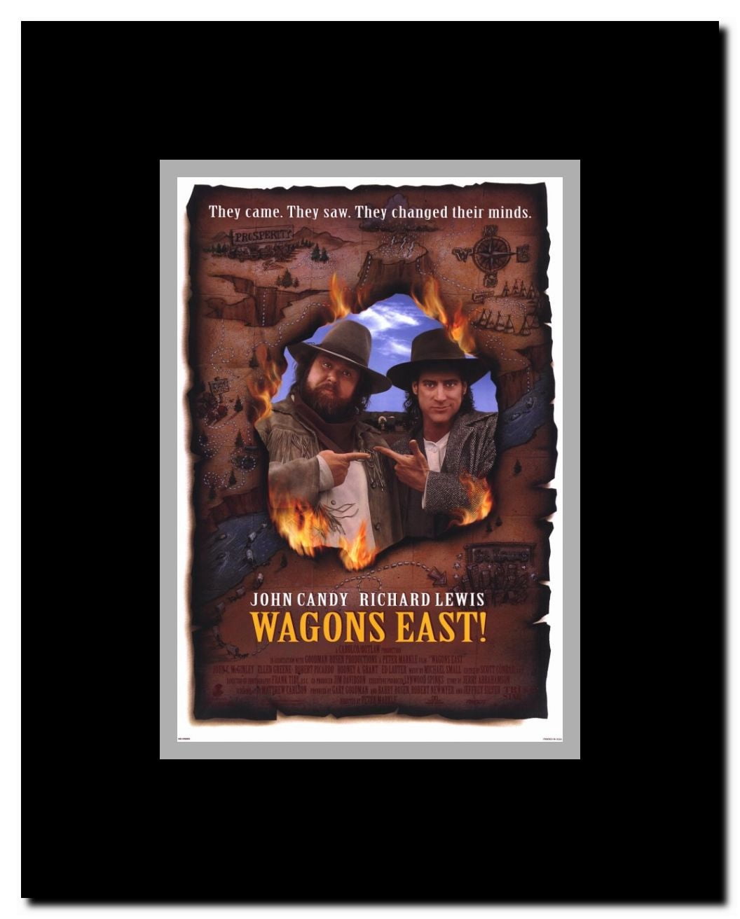 Wagons East Framed Movie Poster