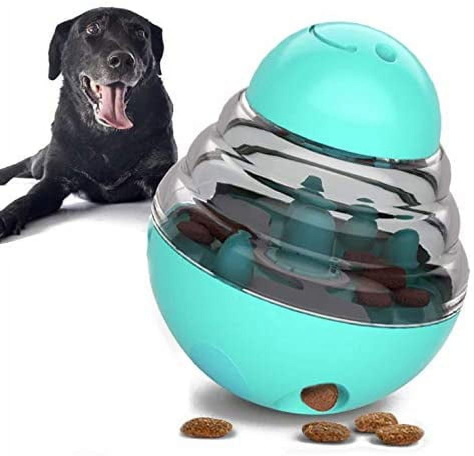 Wagooly Treat Dispensing Dog Toys - 2 Hole Wobble Pet Slow Feeder