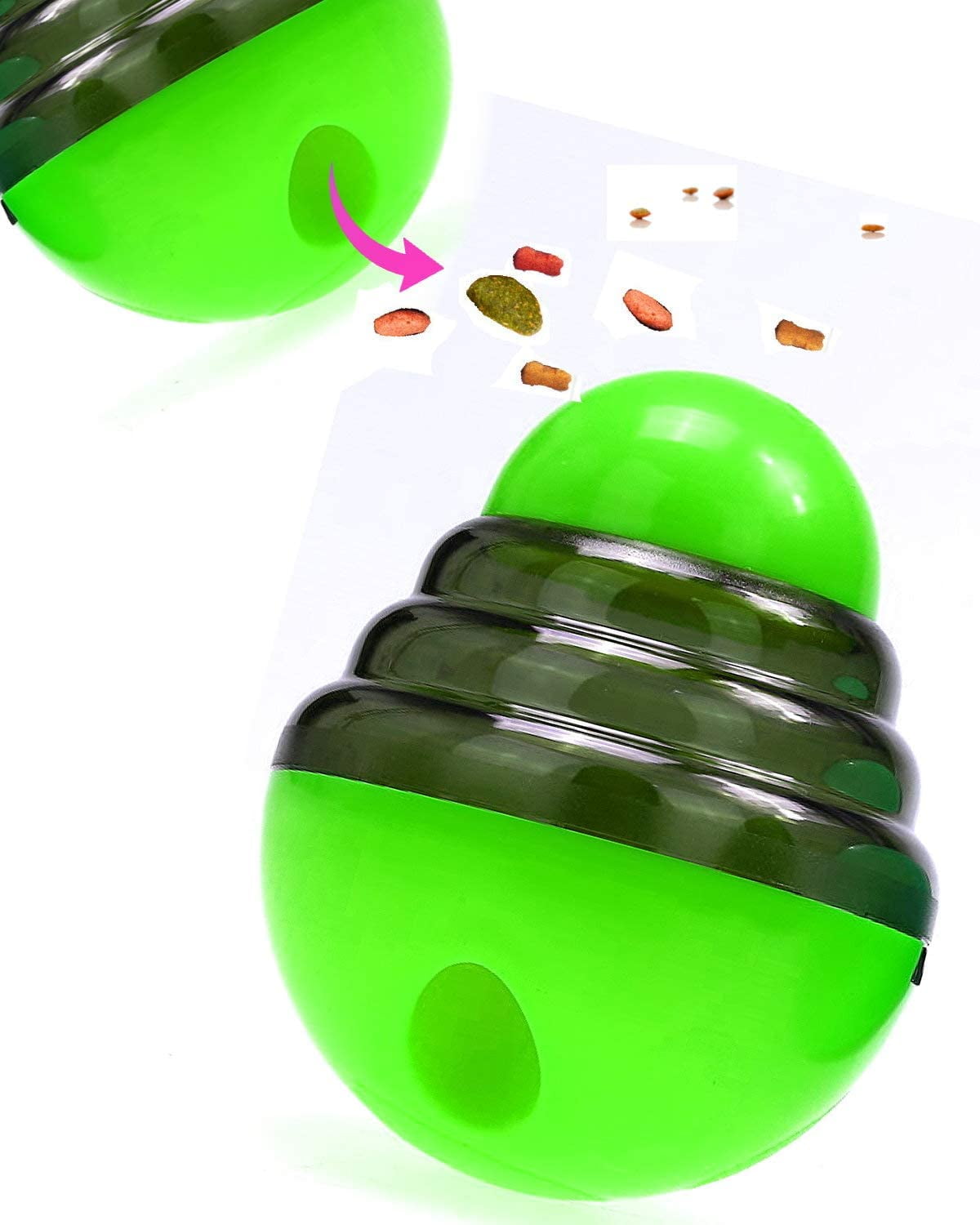 Interactive Treat Dispenser, Dog Toys, Treat for Dogs, Dispensing Puppy Toys, Rolling Dog Treat Dispenser, Slow Feeder, Reduce Boredom, Improve IQ, for Small