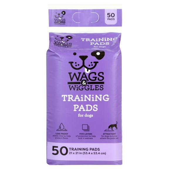 Wags & Wiggles 21" x 21" Training Pad - 50 Pack