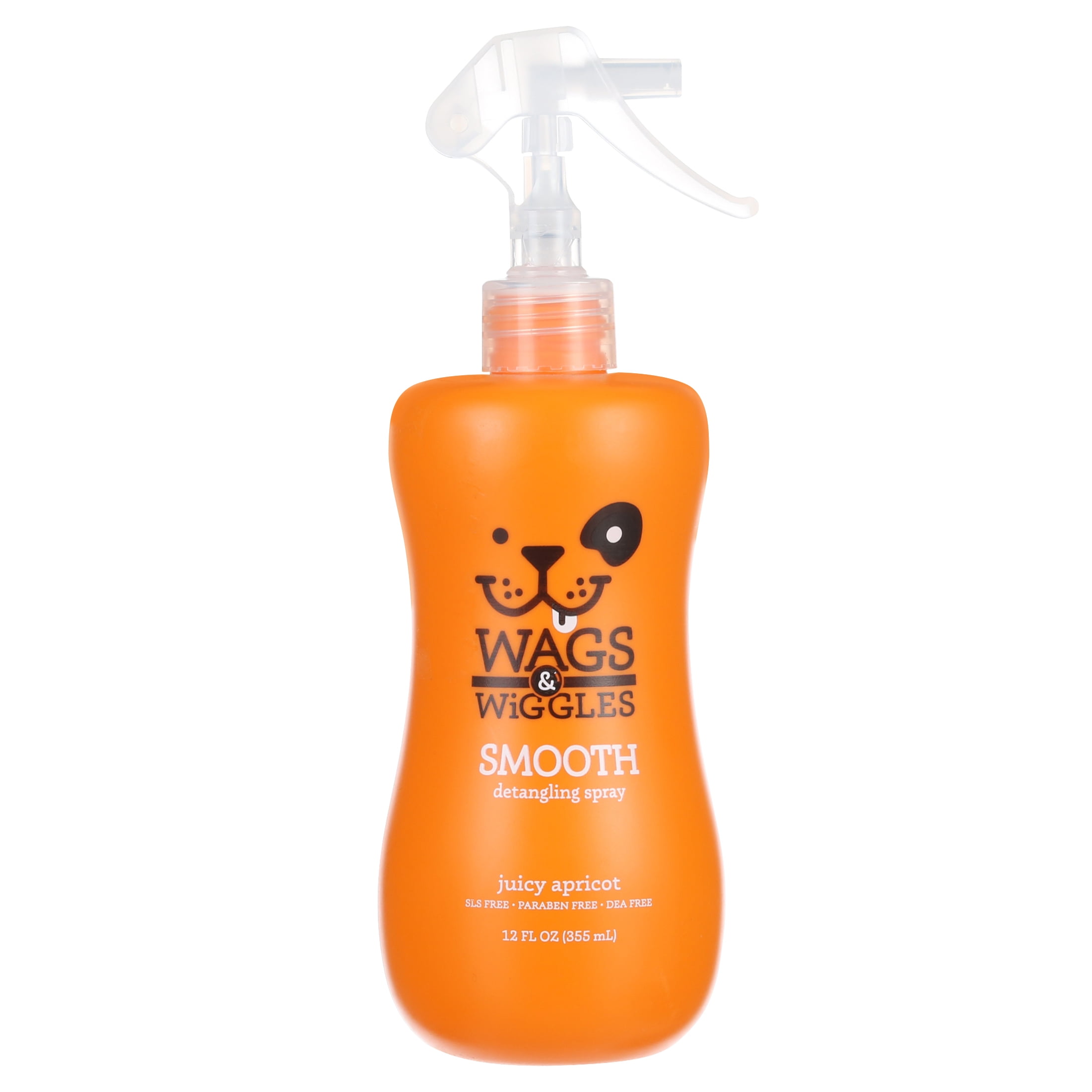 Wags & Wiggles Smooth Detangling Spray Juicy Apricot Scent 12 Ounces
