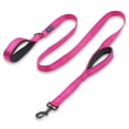 thumbnail image 1 of Wagtime Club Soft &Thick Dual Handle 6FT Reflective Dog Leash, Premium Strength Double Padded Handles - Great Control for Medium, Large or XLarge Dog - Vibrant Colors (Reflective Lively Pink), 1 of 6
