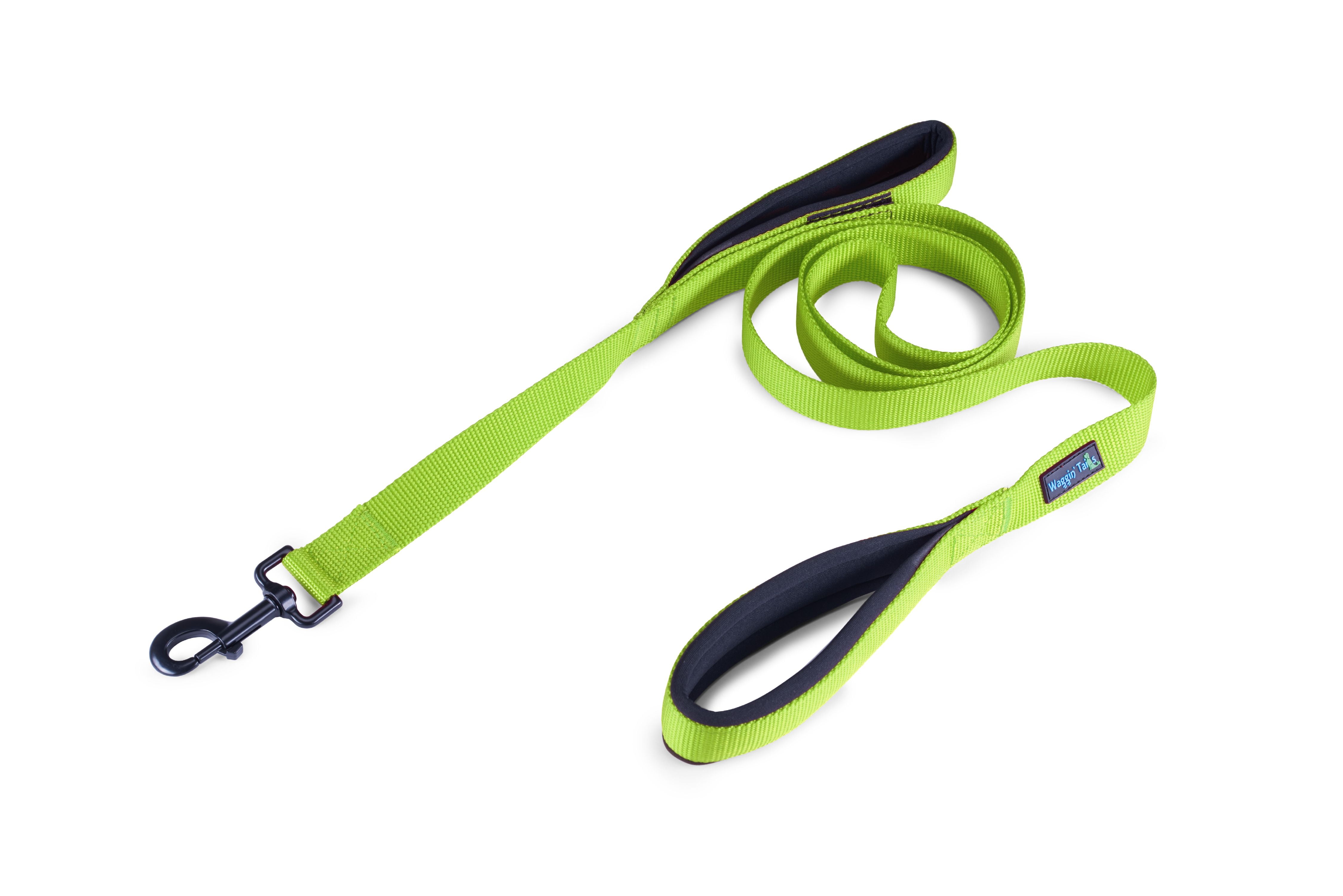 Wagtime Club Soft &Thick Dual Handle Dog Leash, Premium Nylon Double