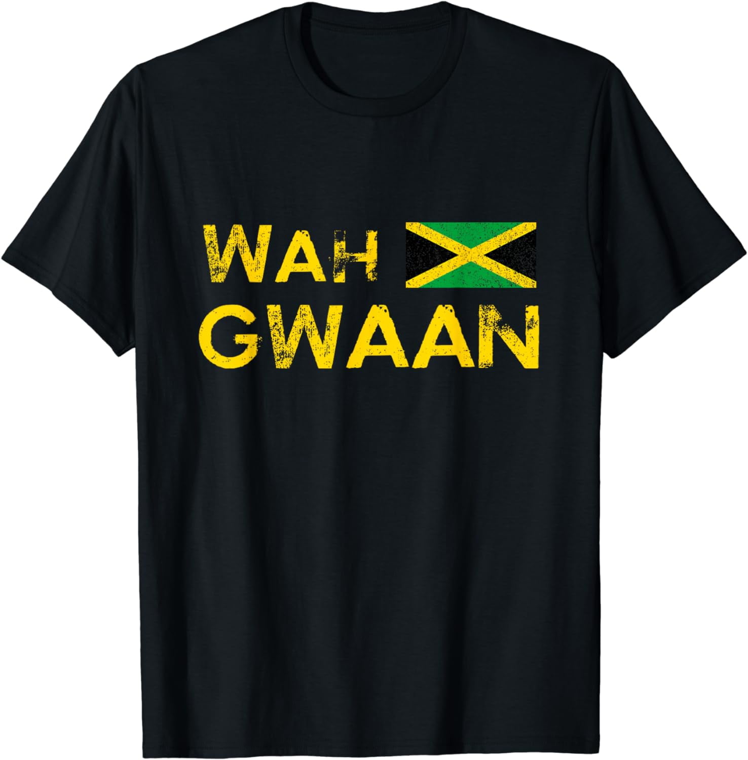 Wah Gwaan Jamaica Flag Jamaican Pride Fan T T Shirt