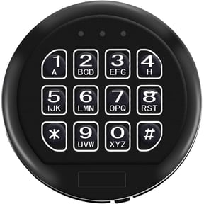 Wah Lin Parts High Security Gun Safe Lock Set, Black Keypad, 2 User Codes