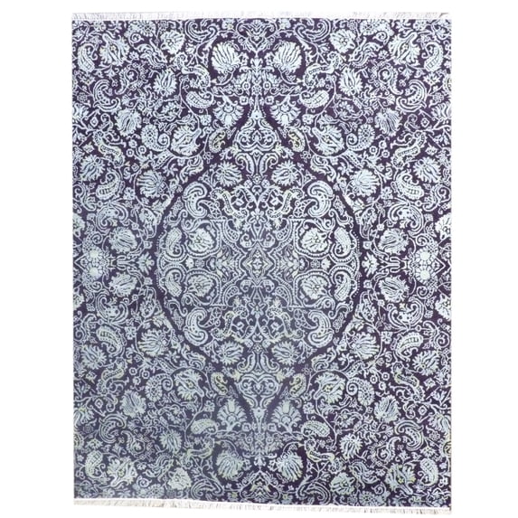 Wahi Rugs Hand Knotted Colorful Persian Design High-Low 8'0"x10'0" -w11178