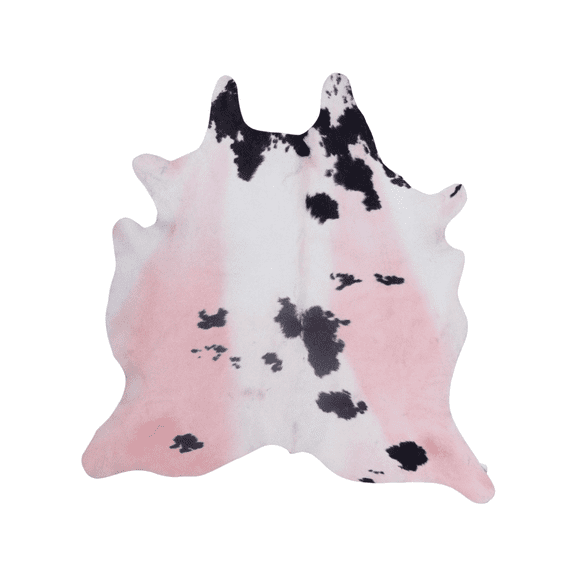 Wahi Rugs Hand Knotted Cowhide Decorative 5'0" x 7'0" - w736