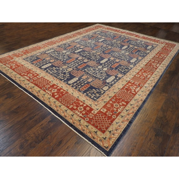 Wahi Rugs Hand Knotted Fine Chobie Ziegler Natural-dye 9'0"x12'0" -W11379