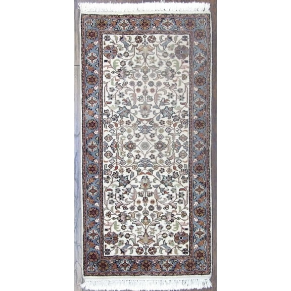 Wahi Rugs Hand Knotted Fine Persian Kashan 2'0"x4'0" -w11187