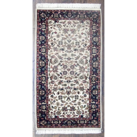 Wahi Rugs Hand Knotted Fine Persian Kashan 2'0"x4'0" -w11196