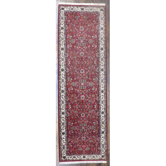 Wahi Rugs Hand Knotted Fine Persian Kashan 2'6"x10'0" -w11366
