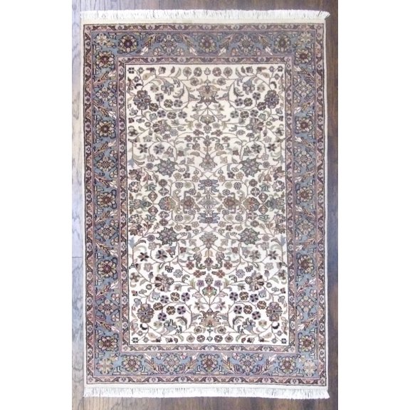 Wahi Rugs Hand Knotted Fine Persian Kashan 4'0"x6'0" -w11186