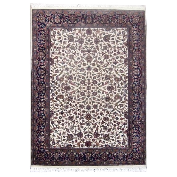 Wahi Rugs Hand Knotted Fine Persian Kashan 5'0"x8'0" -W11194