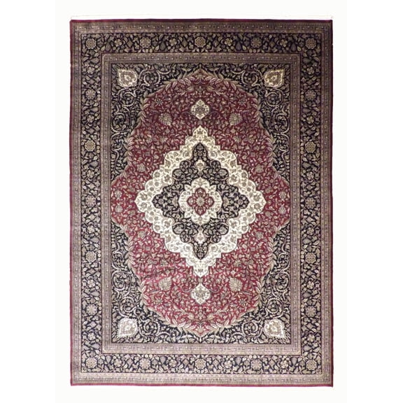 Wahi Rugs Hand Knotted Fine Persian Tabriz 10'0"x14'0" -W426