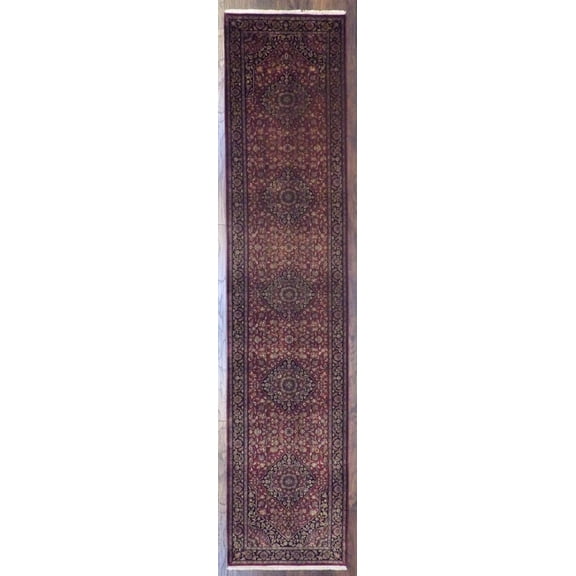 Wahi Rugs Hand Knotted Fine Persian Tabriz 2'6"x12'0" -w686