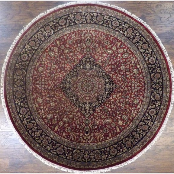 Wahi Rugs Hand Knotted Fine Persian Tabriz 8'0"x8'0" -w513