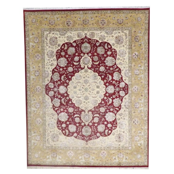 Wahi Rugs Hand Knotted Fine S/W Persian Tabriz 8'0"x10'0" -w11141