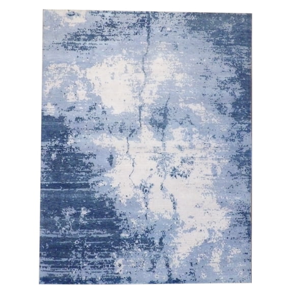 Wahi Rugs Hand Knotted Modern Abstract Marble Design 9'0"x12'0" -W766