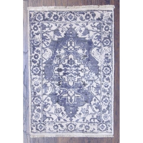 Wahi Rugs Hand Knotted Oushak 2'0"x3'0" -w11293