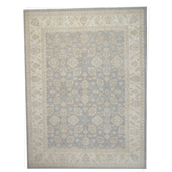 Wahi Rugs Hand Knotted Oushak Chobie Natural-dye 9'0"x12'0" -w11380