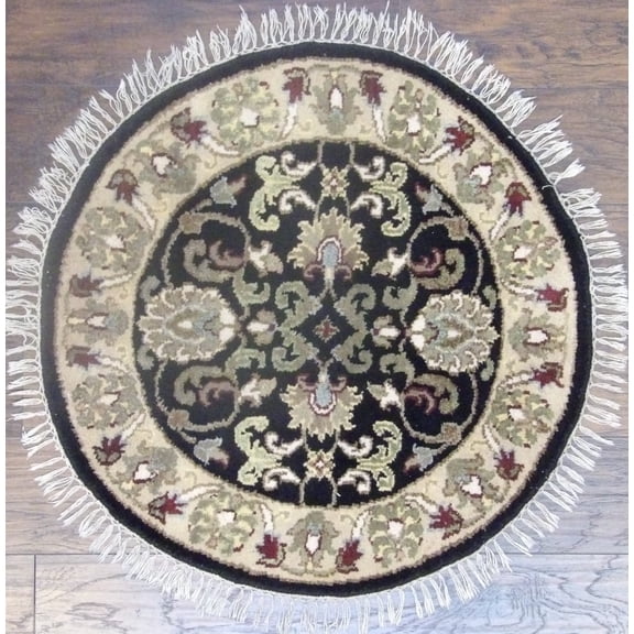 Wahi Rugs Hand Knotted Persian Kashan 3'0"x3'0" -w492