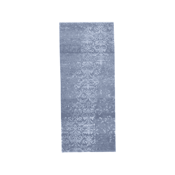 Wahi Rugs Hand Knotted Transitional Broken Damask 2'6" x 6'0" - w203