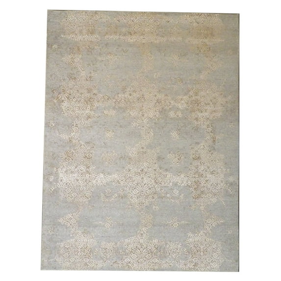 Wahi Rugs Hand Knotted Transitional Broken Design Hand Carved 9'0"x12'0" -W773