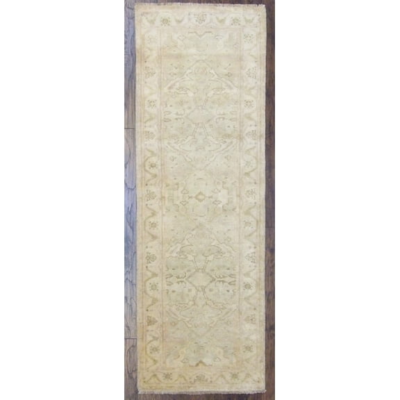 Wahi Rugs Hand Knotted Turk Oushak Natural-dye 2'6"x8'0" -w419