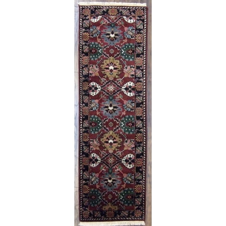 Wahi Rugs Hand Knotted Turkish Knot Kashan Low Pile 2'6"x8'0" -w440