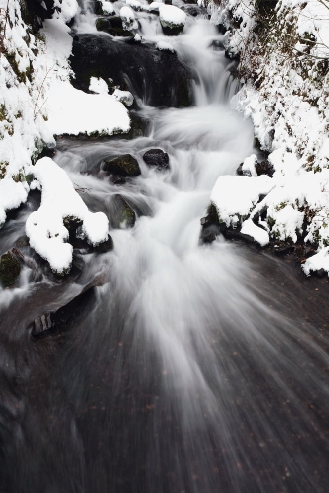 Wahkeena Falls Columbia River Gorge National Scenic Area Oregon Usa Canvas Art - Craig Tuttle Design Pics (24 x 38)