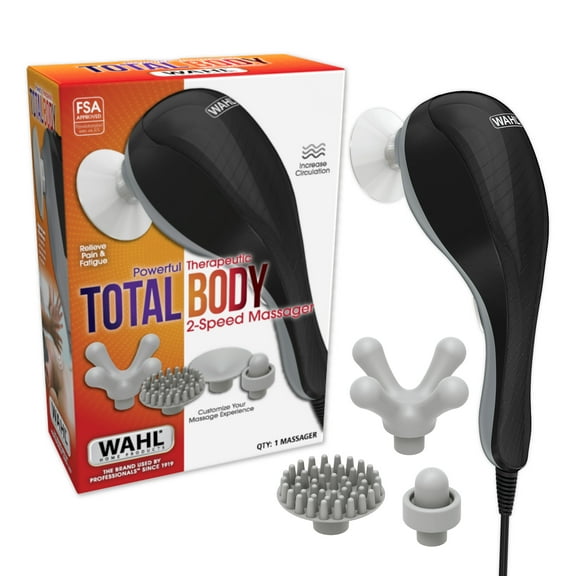 Wahl 2-Speed Corded Total Body Hand-Held Gentle Vibration Massager for Men & Women 4259