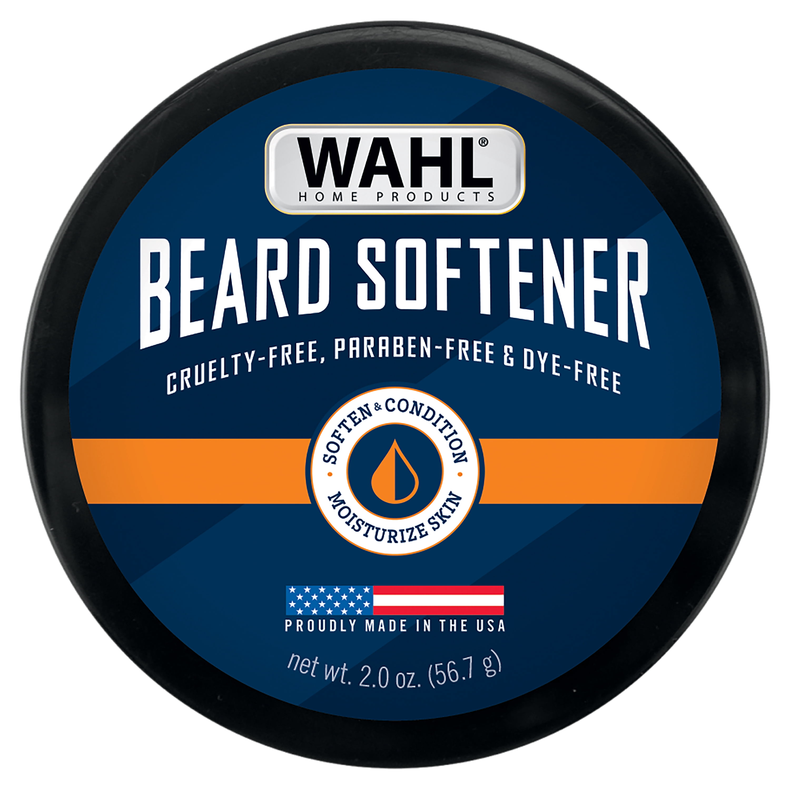 Wahl 2 oz Beard Softener Moisturizes Hair & Skin Conditioner with Shea Butter for Men – Model 3028691