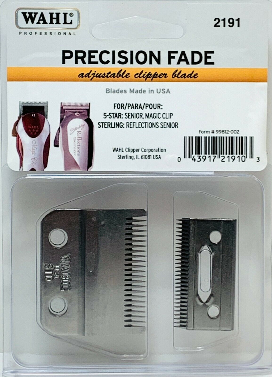 Wahl precision top clipper blades