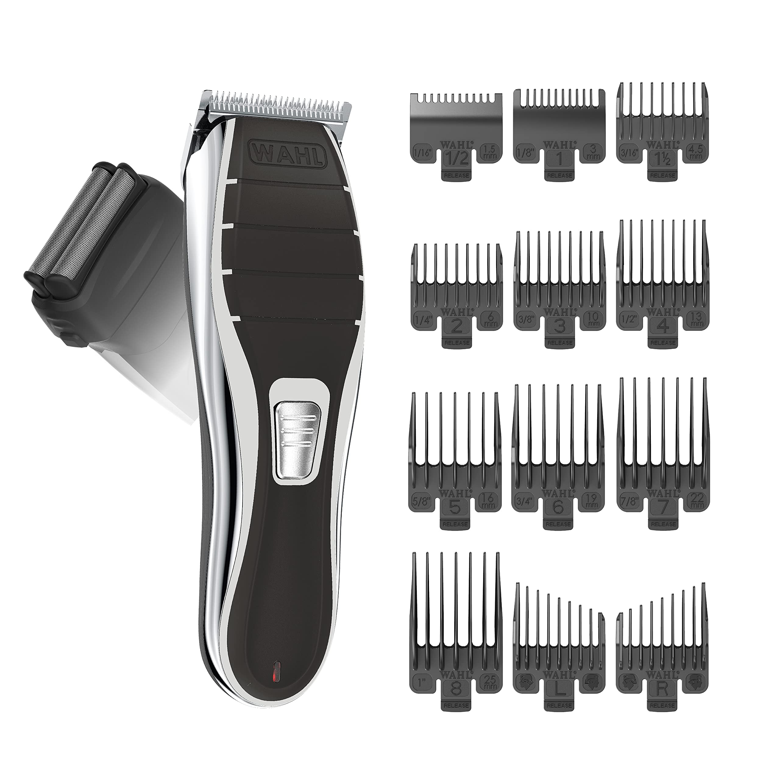 Wahl Clipper 2-in-1 Shaver and Hair Clipper Lithium-Ion Rechargeable Cord Cordless Hair Clipper and Shaver Combo Kit - Model 79568 C80